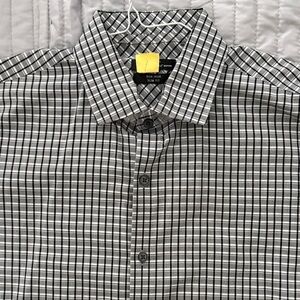 Kenneth Cole- Men's Slim Fit Non-Iron Plaid Shirt- 16-34/35